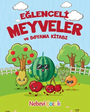 Eğlenceli Meyveler ve Boyama Kitabı